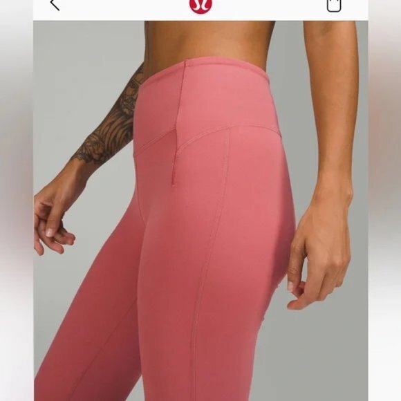 Like New Lululemon Groove High-Rise Split-Hem Flared Pants in Brier Rose - Picture 3 of 5